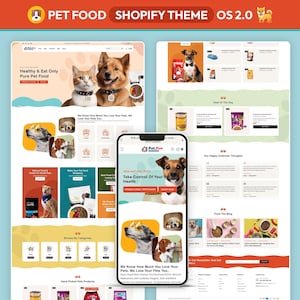 Könnte beinhalten: Ein Screenshot einer Website für ein Tierfutterunternehmen namens "Pet-Fun" mit hellblauem Hintergrund. Die Website bietet eine Auswahl an Tierfutterprodukten, darunter Trockenfutter, Nassfutter und Leckerlis. Die Website enthält auch einen Blog, Kundenreferenzen und ein Newsletter-Anmeldeformular. Die Website ist benutzerfreundlich und informativ gestaltet und konzentriert sich auf die Bereitstellung hochwertiger Tierfutterprodukte.