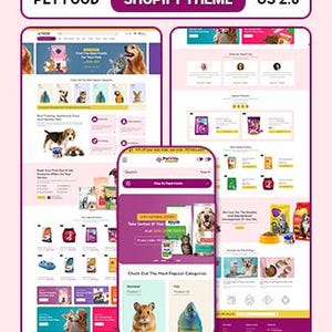Pet Supplies Shopify Theme for Dog, Cat Food, Accessories & Pet Store
