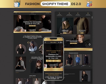 Fashion Shopify Theme | Clothing Boutique and Apparel Brand | Luxury Fashion Store | Premium Clothing Ecommerce | Modern Fashion Brand