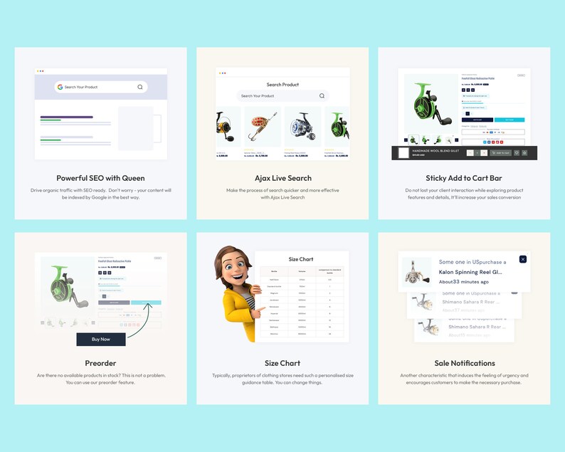 Fishing Shopify Theme Weapons Equipment Store Fishing & Etsy UK