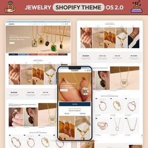 Jewelry Shopify Theme: Minimalist Website Template
