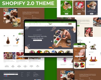 Handmade Gift Shop Shopify Theme | HandCraft Shopify Template | Modern, Minimal & Clean Design |Shopify OS 2.0 Theme | Shopify Template