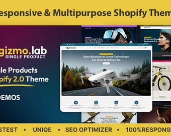 Electronics Shopify Theme, Tech Store Website Template, Gadget Shop Design, Electronics Ecommerce Theme, Digital Store Layout