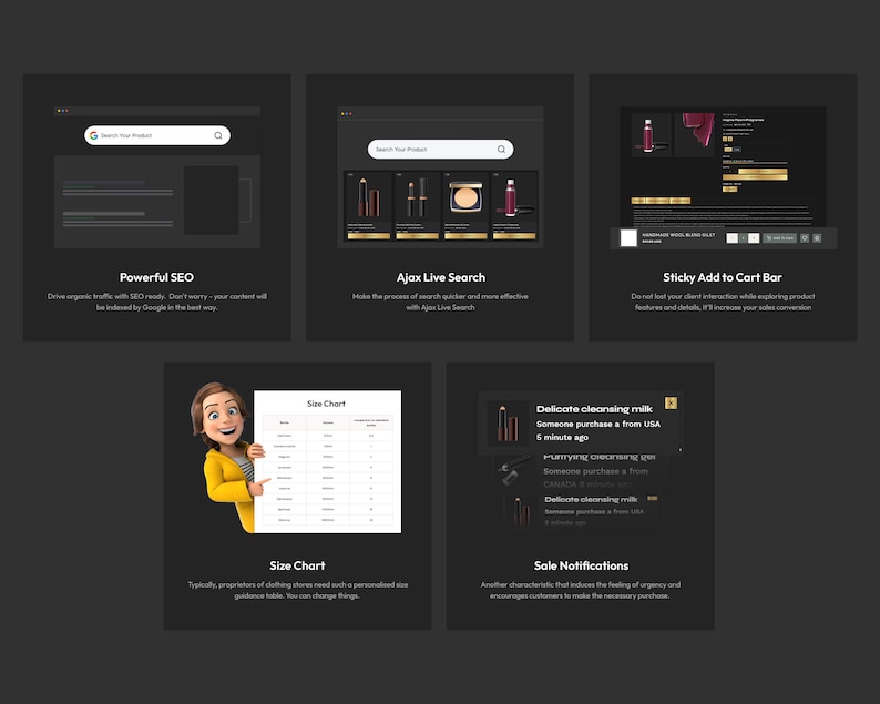 Beauty Ecommerce Shopify Theme Mobile Responsive Design