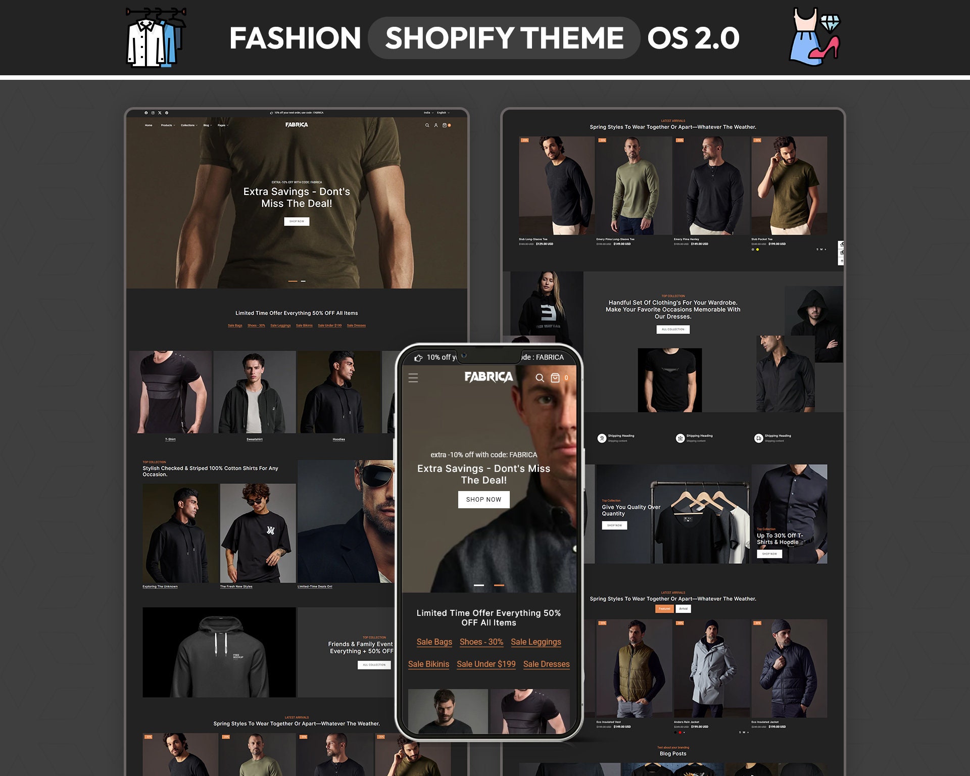 Fabrica Fashion Shopify Theme: Apparel Store Website