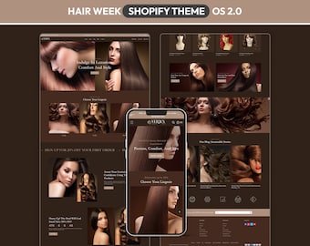 Chic Beauty Store Shopify Theme, Hair & Makeup Ecommerce Website, Modern Cosmetic and Skincare Store Template, Stylish Beauty Shopify