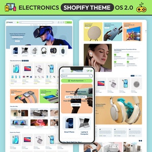 Może przedstawiać: Ekran telefonu komórkowego wyświetlający witrynę internetową sklepu elektronicznego. Witryna prezentuje różnorodne produkty, w tym smartwatche, słuchawki, laptopy i smartfony. Witryna zawiera również pasek wyszukiwania i sekcję z najlepszymi ofertami dnia.