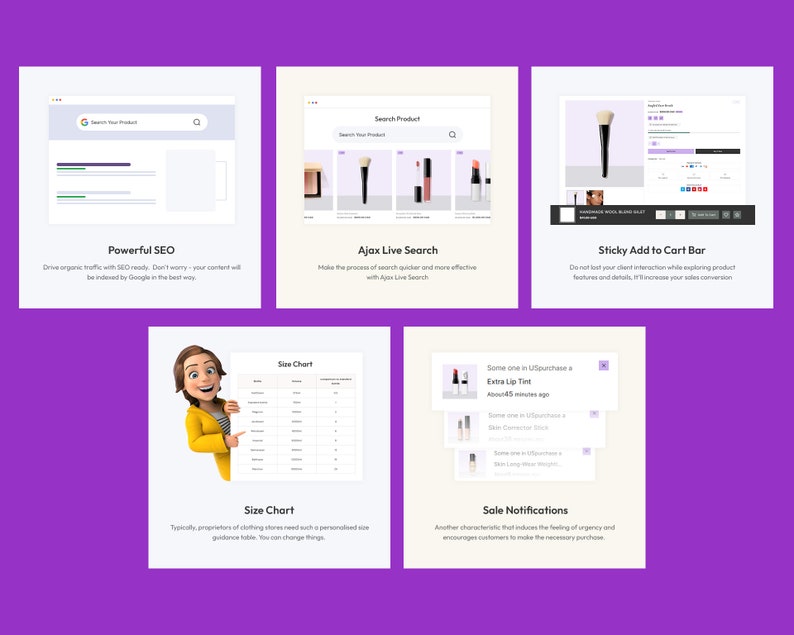 Cosmetic Store Shopify Theme Collection Page Design