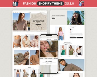 Fashion Shopify Theme, Clothing Store Template, Boutique Website Design, Apparel Shopify Theme, Online Fashion Store