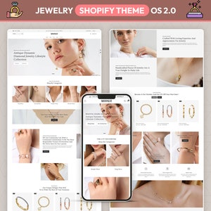 Clean Jewelry Shopify Theme: Website Template