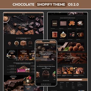 May include: A website homepage for a chocolate shop called Sweetle. The website features images of chocolate candies, truffles, and other chocolate treats. The website also includes text that says "We Create Incredibly Tasty Chocolate" and "Explore Our Chocolate Candies & Treats".