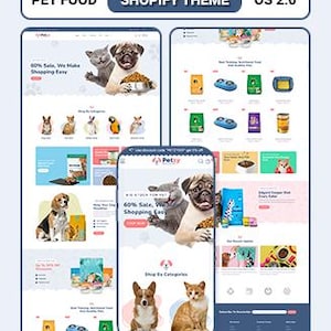 Pet Store Shopify Theme for Dog, Cat Food, Supplies & Accessories