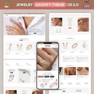 Jewelry Shopify Theme: Minimalist Website Template