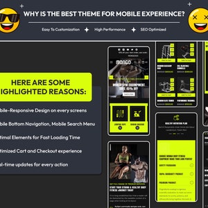 Modern Gym Equipment Website Template for Shopify