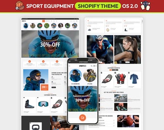 Sports Shopify Theme, Fitness Store Template, Gym Equipment Website, Outdoor Gear Shopify Design