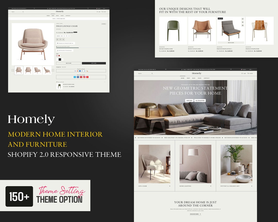 Shopify Furniture Theme Home Decor Theme Home Decor Etsy