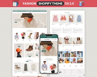 Fashion Shopify Theme, Minimal Clothing Store Template, Apparel Shopify Website, Boutique Ecommerce Theme, Modern Clothing Shop Design