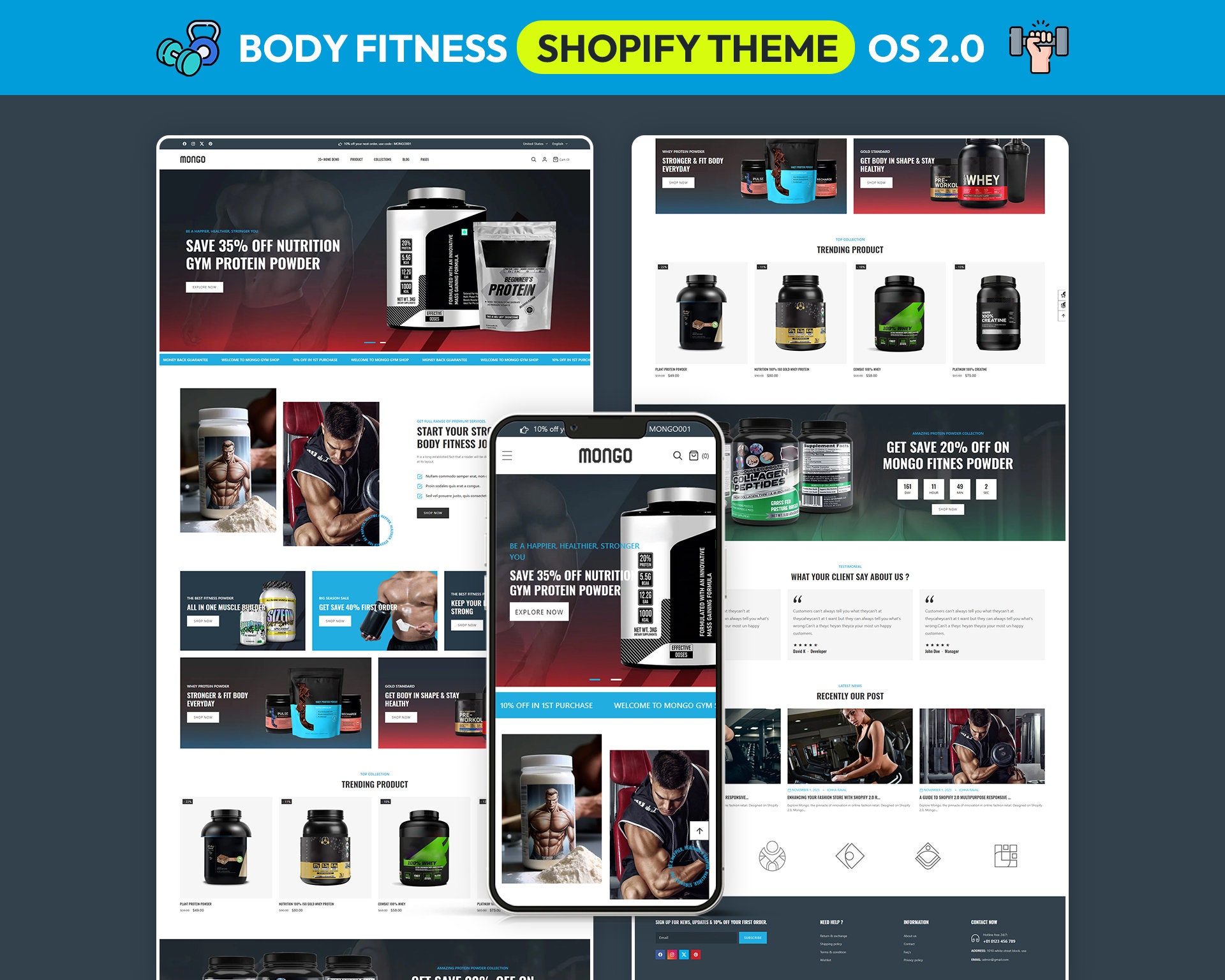 Shopify Theme Best Websites For Gym Equipment Supplements