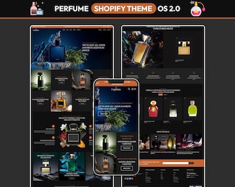 Luxury Fragrance Shopify Theme, Elegant Store Design, Modern Perfume Shop Template, Skincare & Perfume Ecommerce Shopify Theme
