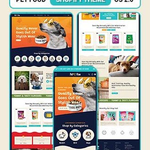 Pet Store Shopify Theme for Dog, Cat Food, Supplies & Accessories