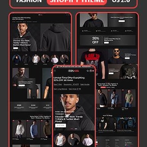 Fashion Shopify Theme, Clothing Store Template, Boutique Website Design, Modern Apparel Store OS 2.0