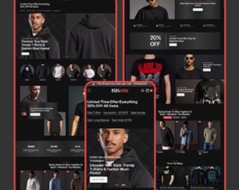 Fashion Shopify Theme, Modern Fast Customizable Apparel Store, Stylish Clothing Shopify Template, Boutique Fashion Shopify Theme