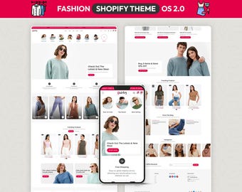 Tema de Shopify para moda femenina, plantilla para tienda de ropa, sitio web de Shopify para ropa femenina, comercio electrónico de moda moderna