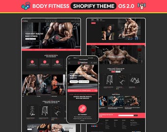 Gym Shopify Theme, Fitness Store Template, Sports Equipment Website, Workout Gear Ecommerce Design, Responsive Shopify Store