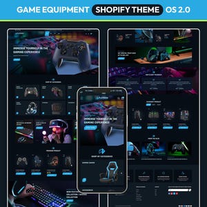 Tema Shopify para jogos | Loja de acessórios para computador moderno | Tema Shopify para tecnologia e jogos | Loja de acessórios premium | Tema Shopify