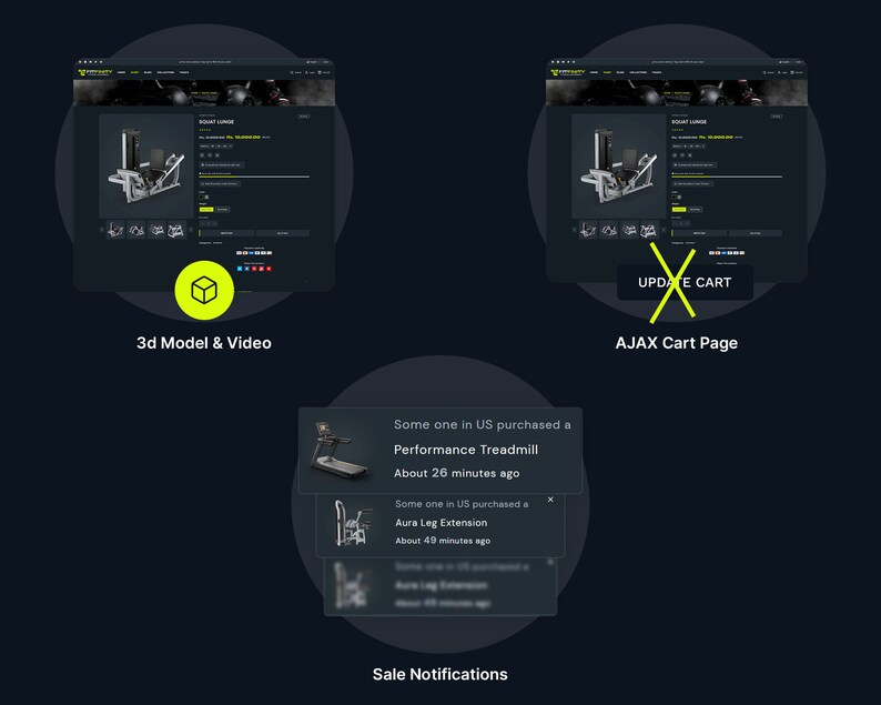 Professional Fitness Store Shopify Website Template