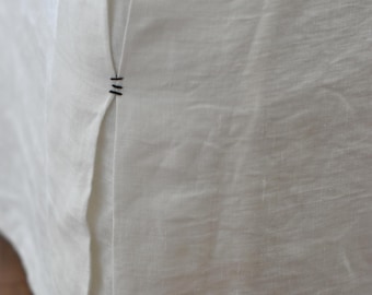 LINEN SKIRT CUSTOM bed skirt bedskirt / linen bed skirt bed skirt / Tailored linen bedskirt. Queen size, king size linen bed valance