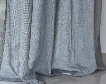 100% Organic Linen Curtain. Stonewashed Linen Window Panel. Linen curtains with hidden tab. Linen Curtain Panel. LSK