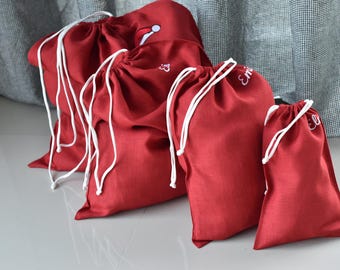 Linen Storage Bag – Soft Washed Linen Laundry Bag with Drawstring, Natural Stonewashed Reusable Bag, Bread Keeper