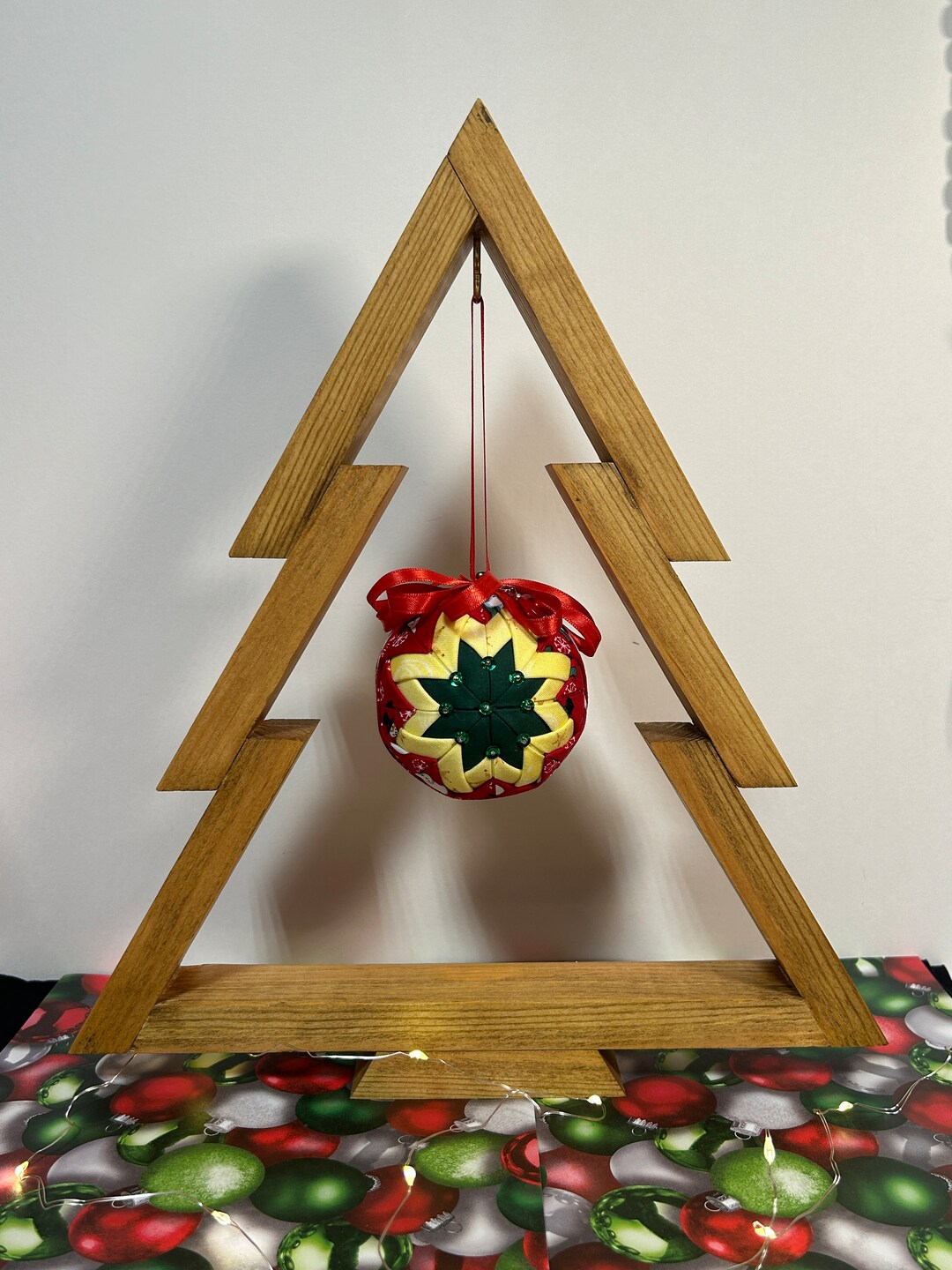 Wood Christmas Tree Ornament Holder Etsy