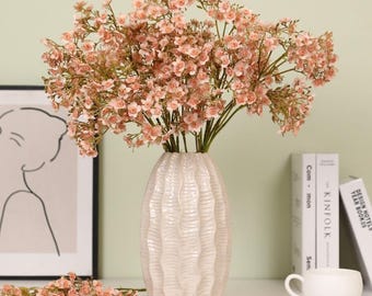 Konstgjorda silkesblommor med baby's breath, 22" konstgjorda Gypsophila-stjälkar för bröllopsdekor, fotorekvisita, bordsdekoration, realistiska blommor