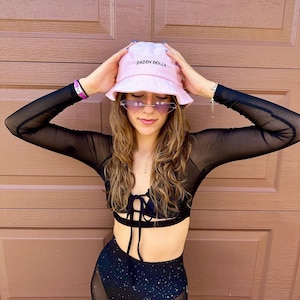 Daddy Dolla Frottee Frottee Bucket Hat Dom Dolla Bucket Hat Für Raves Festival Bucket Hat Weicher Bucket Hat Geschenk Für Raver Festival Outfit