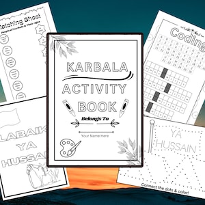 Muharram Activity Sheets | Karbala Worksheets | Learn about Karbala For Kids | Karbala Booklet | Imam Hussain Activity Sheets