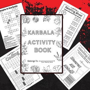 Muharram Activity Sheets for kids | Karbala Worksheets | Learn about Karbala | Imam Hussain and Karbala Activity Sheets