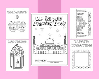 Islamic Coloring Book for Kids | Ramadan Booklet | Kids Activity Booklet | Islamic Activity Book for Kids