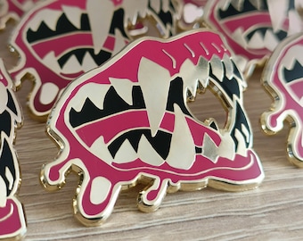 Chompers, Hard Enamel Metal Pin