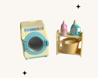 sylvanian families calico critters washing machine laundry full set