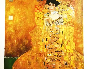 Klimt Portrait of Adele Bloch-Bauer I The Lady in Gold Hand Painted oil reproduction Klimt captivating masterpiece of grace and mystery