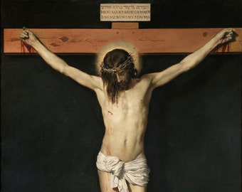 Diego Velázquez - Christ Crucified 1632 Museum Quality Hand Painted Oil Reproduction Velazquez master of Baroque Art Iconic Crucifixion