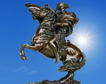 Napoleon Bonaparte Bronze Skulptur, Reiterstatue, Wohnkultur
