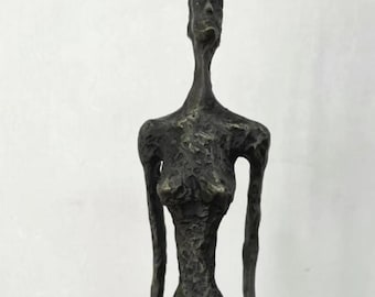 Grande femme bronze sculpture Alberto Giacometti bronze art reproduction standing woman figurine personalized gifts European sculpture