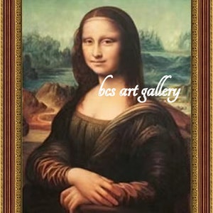 Mona Lisa Leonardo Da Vinci Hand Painted Oil Reproduction Leonardo