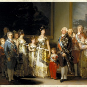 Francisco Goya Charles IV of Spain and His Family 1800 High-end Hand Painted Oil Reproduction Goya La familia de Carlos IV