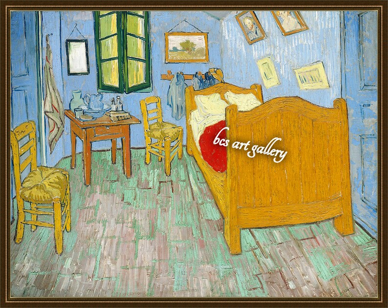 Vincent Van Gogh the Bedroom 1889 Museum Quality Hand Painted Oil