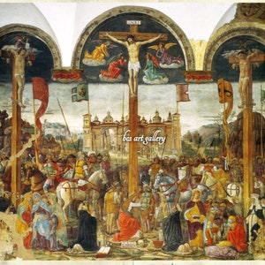 Crucifixion by Giovanni Donato Da Montorfano 1495 Hand Painted Oil ...