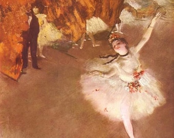 エドガー・ドガ「星（舞台の踊り子）」1878年、高品質手描き油絵複製